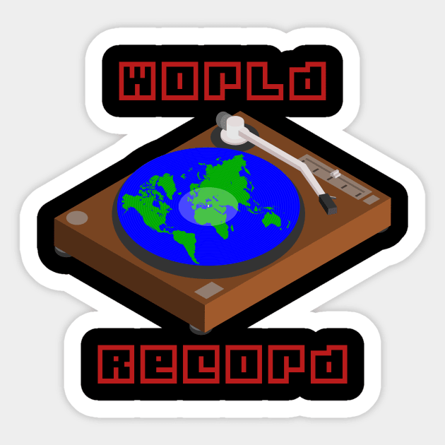 World Record - Feel the rythm of the world Sticker by tentihandmade